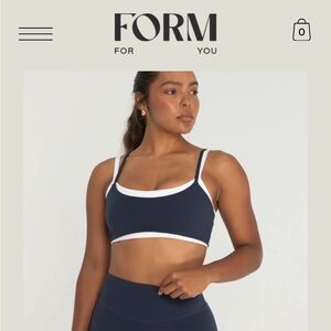 Form Layered Bra in Navy